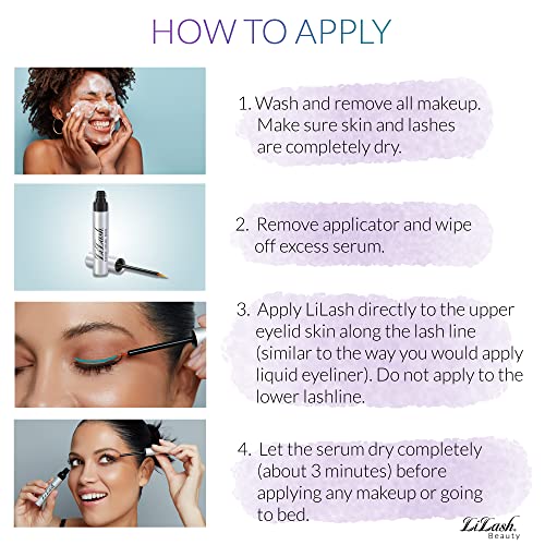 LiLash Purified Eyelash Physician-Formulated Serum for Fuller & Longer Lookin...
