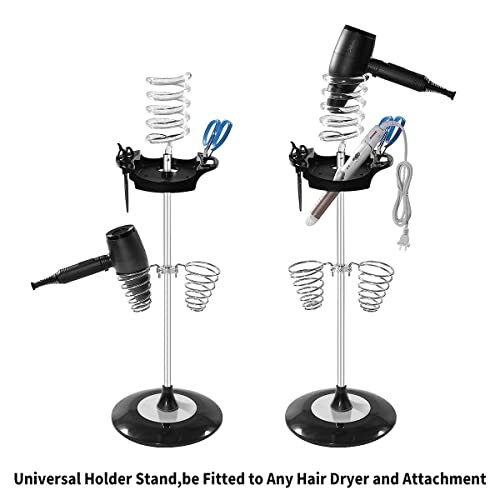 Hair Dryer Stand,Twisty Style Acrylic Top Holder,Hair Styling Appliances with...