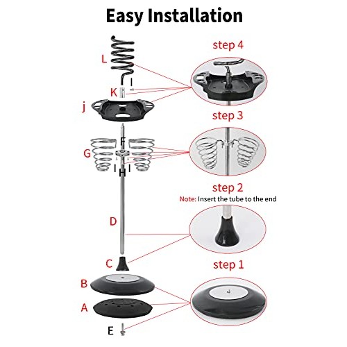 Hair Dryer Stand,Twisty Style Acrylic Top Holder,Hair Styling Appliances with...