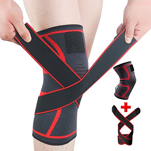 2PCS Sports Knee Pad Men Pressurized Elastic Support Fitness Gear Basketball ...