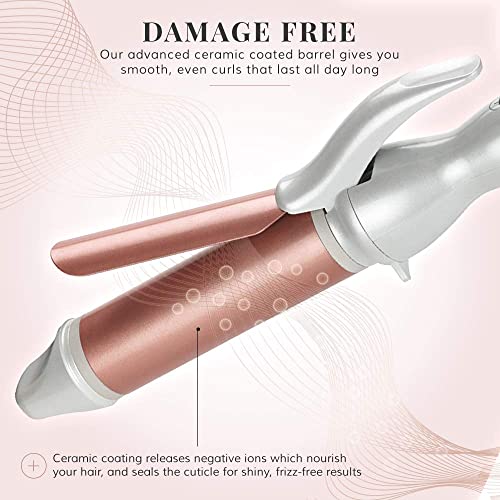 Curling Iron - 1 1/4 Inch Barrel Curling Wand for All Hair Types, Ceramic Hai...
