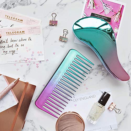 Detangler Brush and Comb Set - Detangling Hairbrush for Women and Kids Detang...