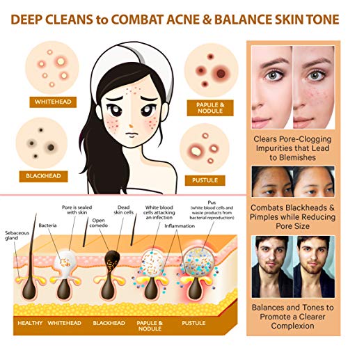 COCOA + COFFEE Creamy Face Scrub - Best Exfoliating VEGAN Facial Cleanser for...