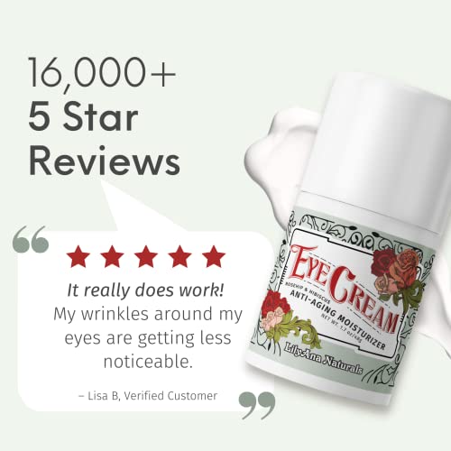 LilyAna Naturals Eye Cream - 2-Month Supply - Made in USA, Eye Cream for Dark...