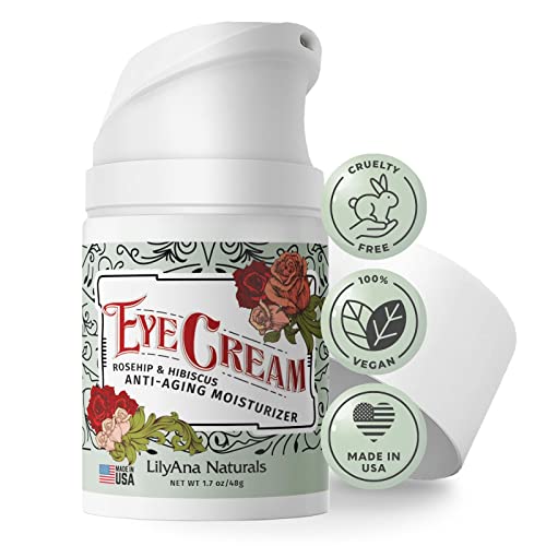 LilyAna Naturals Eye Cream - 2-Month Supply - Made in USA, Eye Cream for Dark...