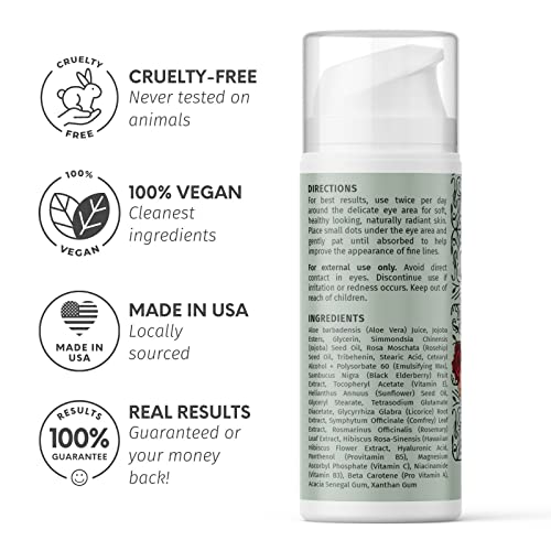 LilyAna Naturals Eye Cream - Made in USA, Eye Cream for Dark Circles and Puff...