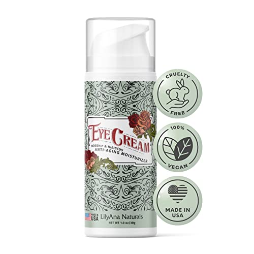LilyAna Naturals Eye Cream - Made in USA, Eye Cream for Dark Circles and Puff...