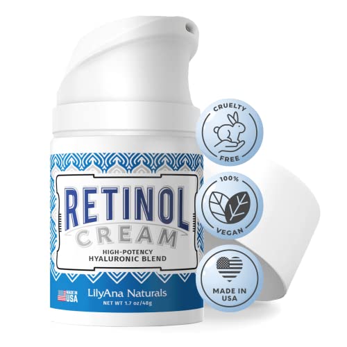 LilyAna Naturals Retinol Cream for Face - Made in USA, Retinol Cream, Anti Ag...