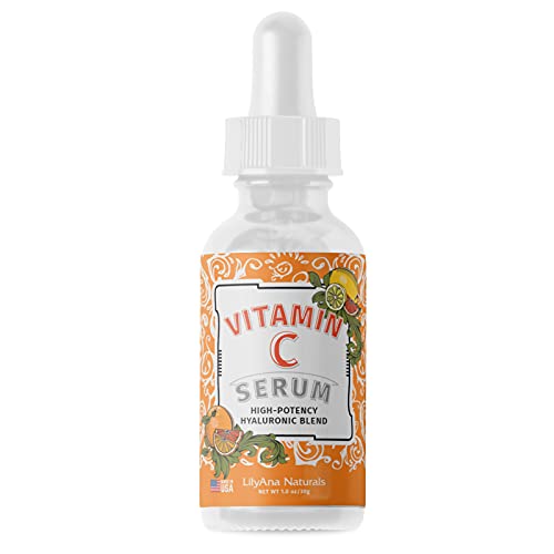 LilyAna Naturals Vitamin C Serum for Face - Made in USA, Face Serum with Hyal...