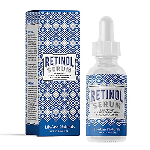 Retinol Serum by LilyAna Naturals - Retinol Serum for Face has pure retinol (...
