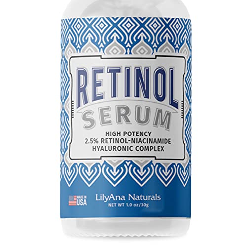 Retinol Serum by LilyAna Naturals - Retinol Serum for Face has pure retinol (...