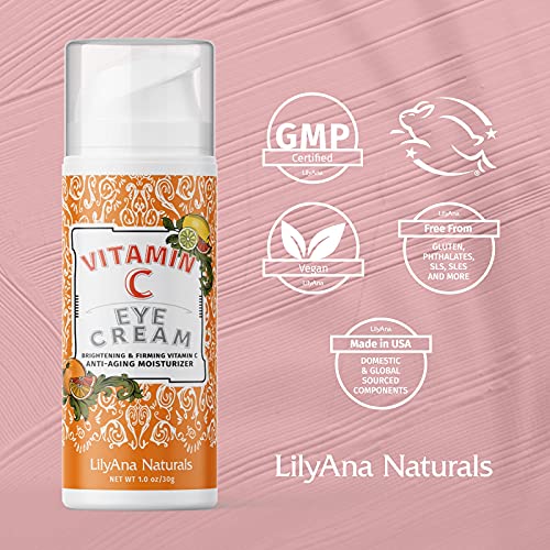 Vitamin C Eye Cream by LilyAna Naturals - Vitamin C Anti Aging Benefits for y...