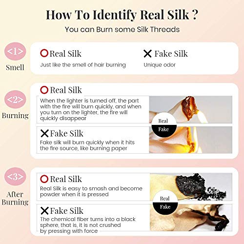 LilySilk Silk Sleeping Cap for Hair Stretchy -Night Cap- for Women 100 Real S...
