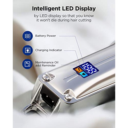 Limural Hair Clippers for Men + Cordless Close Cutting T-Blade Trimmer Kit, P...