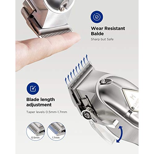 Limural Hair Clippers for Men + Cordless Close Cutting T-Blade Trimmer Kit, P...