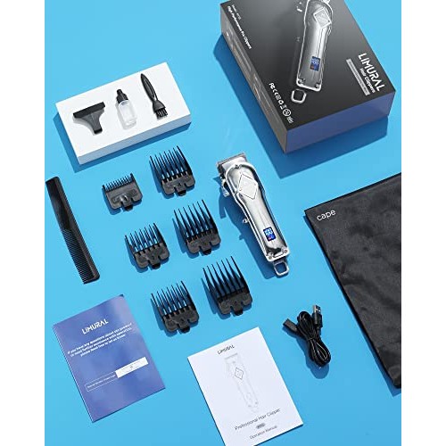 Limural Hair Clippers for Men Professional - Cordless Barber Clippers for Hai...