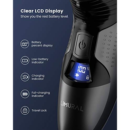 Limural Mens Electric Razors for Shaving, Electric Shavers for Men with Extra...