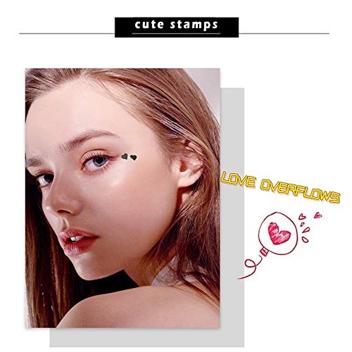 Black Liquid Eyeliner & Stamp Set - 4 PCs Winged Eyeliners and 4 Shapes Stamp...
