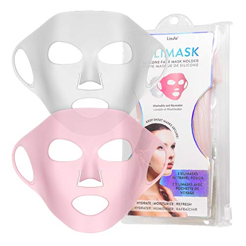 Lindo Silimask - Reusable Anti-Wrinkle Silicone Face Mask Holder for Sheet Ma...