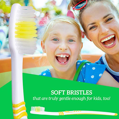 25 Bulk Toothbrushes | Individually Wrapped | Manual Disposable Travel Toothb...