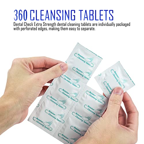 Retainer Cleaning Tablets, Denture Cleaning Tablets with Free Denture Case, D...