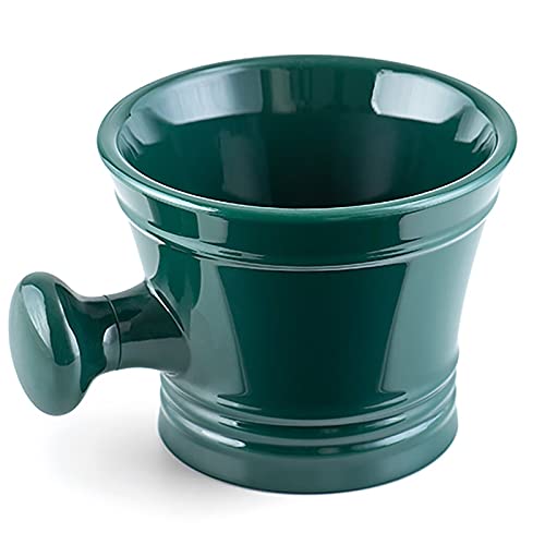Linkidea Acrylic Shaving Mug with Knob Handle, Deep Size Wet Shaving Cup, Raz...