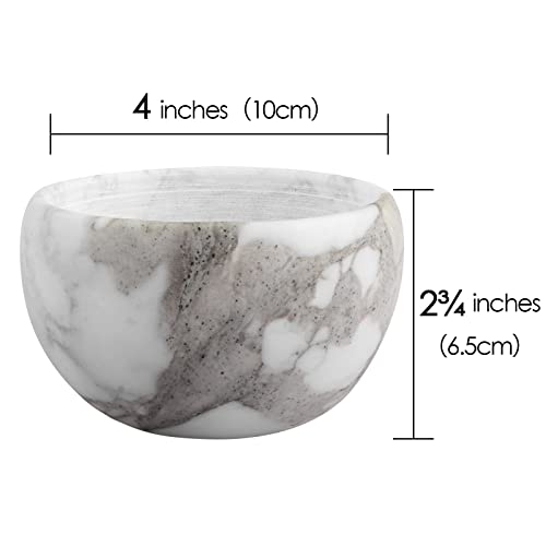Linkidea Marble Shaving Bowl, Shaving Soap Lather Mug Cup for Men, Wide Mouth...