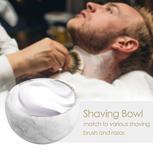 Linkidea Marble Shaving Bowl, Shaving Soap Lather Mug Cup for Men, Wide Mouth...
