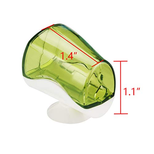 Linkidea Travel Toothbrush Head Covers with Suction Cup Portable Wall Mount T...