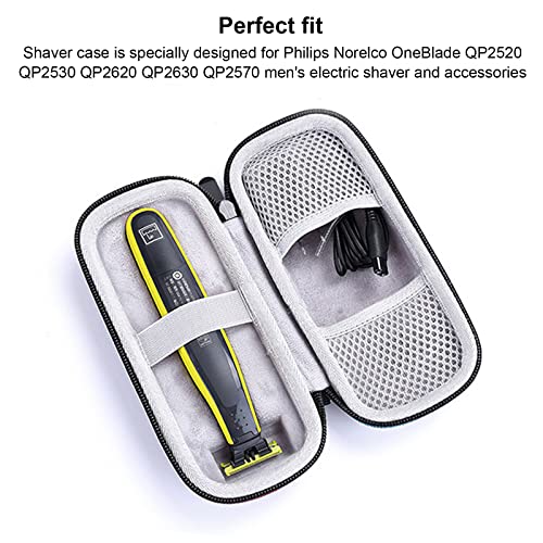 LinMei Shaver Hard Case for Philips Norelco OneBlade QP2520 QP2530 QP2620 QP2...