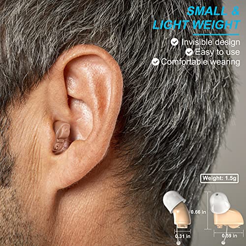 Hearing Aids for Adults & Seniors,Update in-Ear Hearing Aids Volume Control,H...