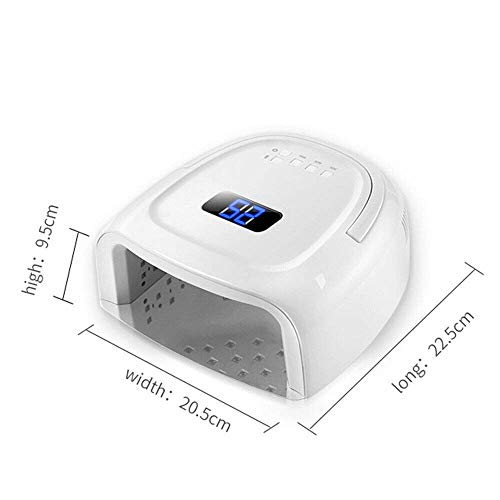 60W Rechargeable UV LED Nail Lamp, Faster Wireless Nail Dryer Gel Polish Ligh...