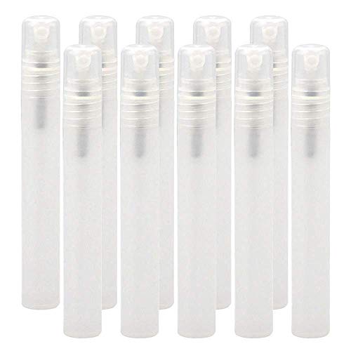 Frosted Plastic Tube Empty Refillable Perfume Bottles Spray for Travel and Gi...