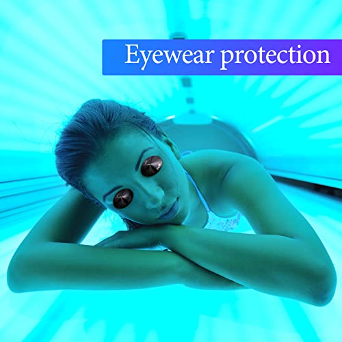 100 Pairs Disposable Tanning Stickers Tanning Bed Eye Protection No Lines Eye...