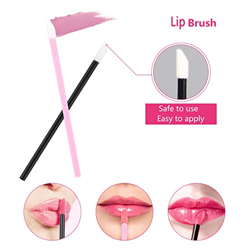 300PCS Disposable Makeup Applicators Tools Kit, Include 100 Disposable Lip Br...