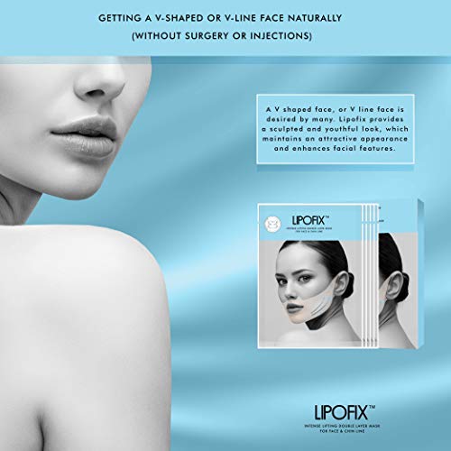 Double Chin Reducer Intense Lifting Double Layer Mask LipoFix - 5 Masks