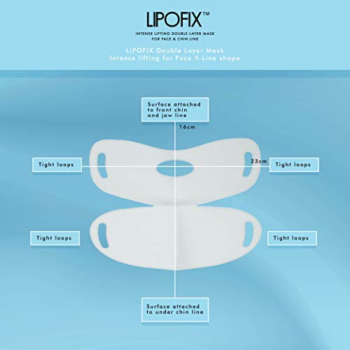 Double Chin Reducer Intense Lifting Double Layer Mask LipoFix - 5 Masks