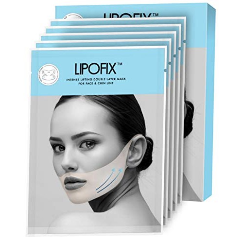 Double Chin Reducer Intense Lifting Double Layer Mask LipoFix - 5 Masks