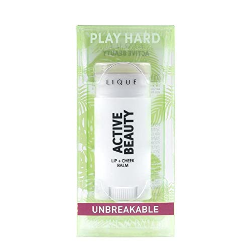 LIQUE Active Lip & Cheek Balm Makeup Stick, Lightweight & Hydrating, Sheer Co...