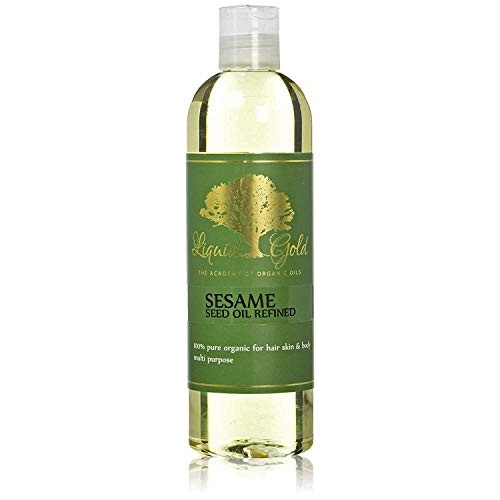 12 Fl.oz Premium Liquid Gold Sesame Oil Refined Pure & Organic Skin Hair Nail...