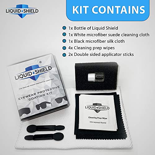 Liquid Shield Eyewear Protective Coating Kit – Eye Glasses Lens Cleaner - Inc...
