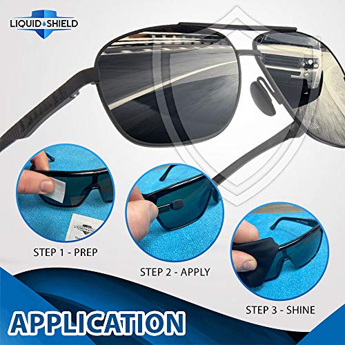 Liquid Shield Eyewear Protective Coating Kit – Eye Glasses Lens Cleaner - Inc...