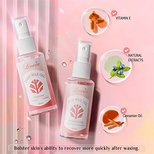 Lirava Waxing Kit Wax Warmer Hair Removal Home Wax Kit with All-Around Formul...