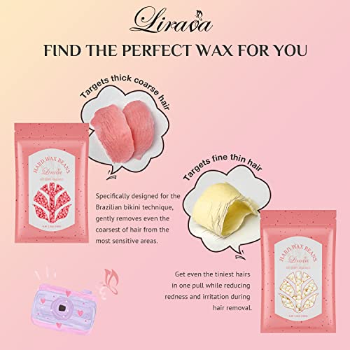 Lirava Waxing Kit Wax Warmer Hair Removal Home Wax Kit with All-Around Formul...