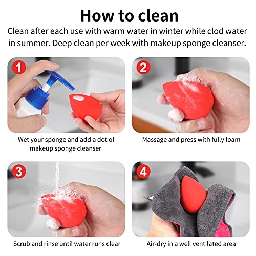 Makeup Sponges for Foundation - Beauty Blender Sponge - Beauty Sponge, Multi-...