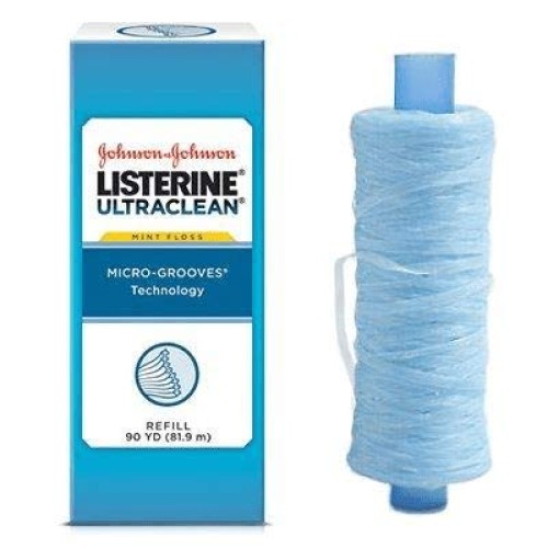 Listerine Ultraclean Mint Shred-Resistant Dental Floss Refill- 44032 (No disp...