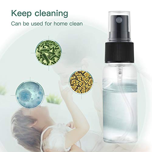 Lisapack 1oz Small Plastic Spray Bottle (12 Pack) Empty Mini Fine Mist Travel...