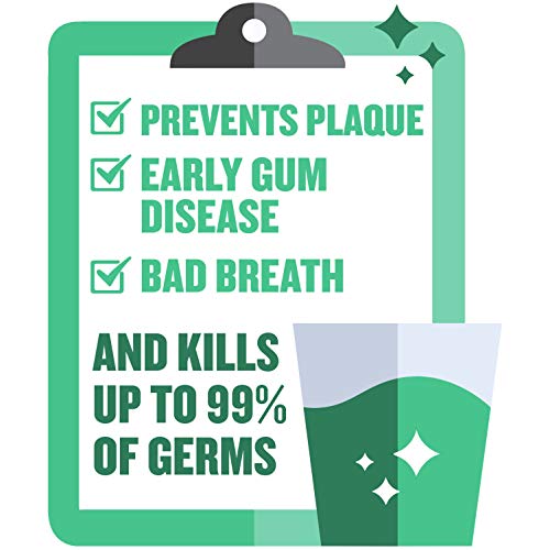 Listerine Antiseptic Mouthwash, Fresh Burst, Pack of 1, 33.8 Fl Oz