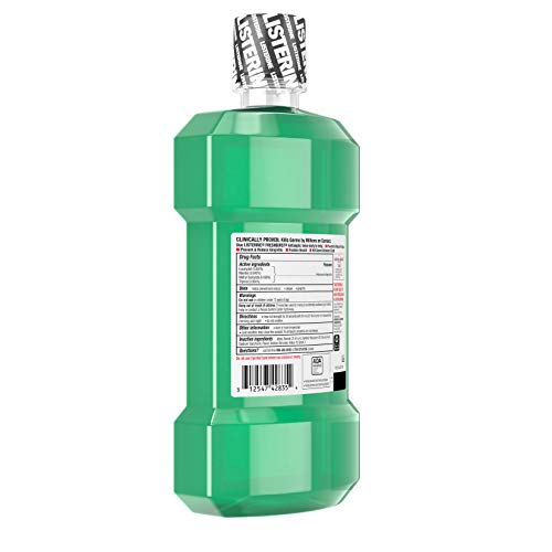 Listerine Antiseptic Mouthwash, Fresh Burst, Pack of 1, 33.8 Fl Oz
