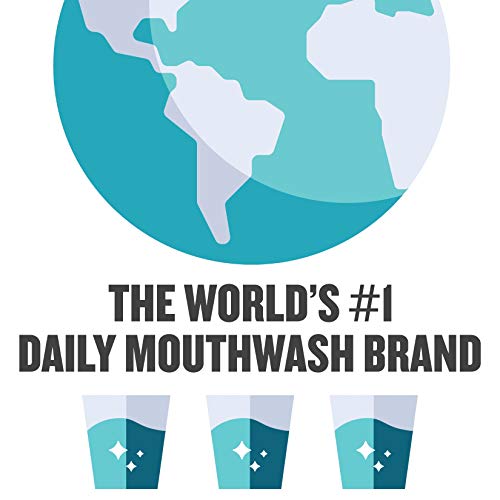 Listerine Cool Mint Antiseptic Mouthwash to Kill 99% of Germs That Cause Bad ...